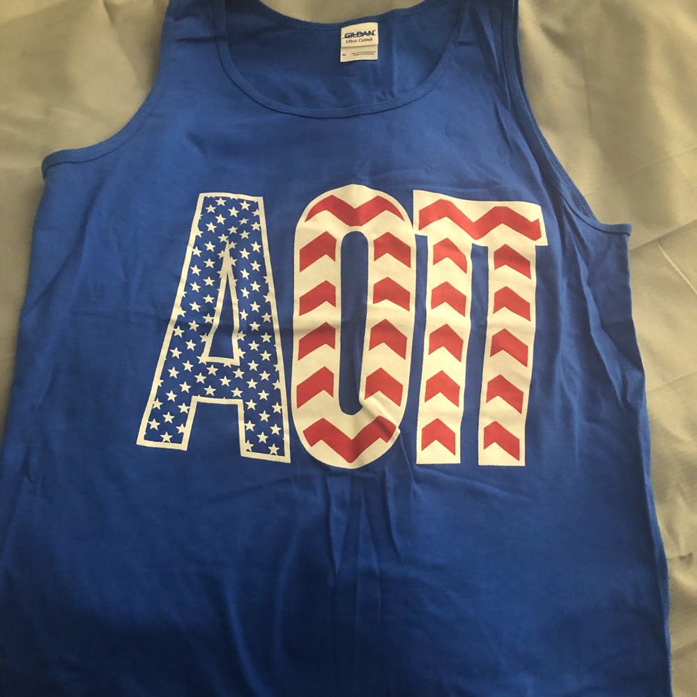 🆕 NWOT Alpha Omicron Pi USA Tank